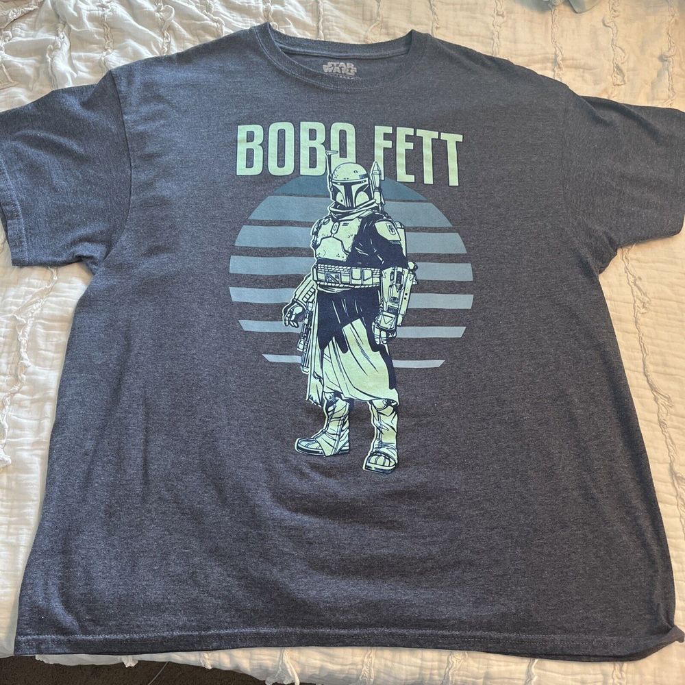 Star Wars Adult XL Bobo Fett Graphic Tee Tshirt